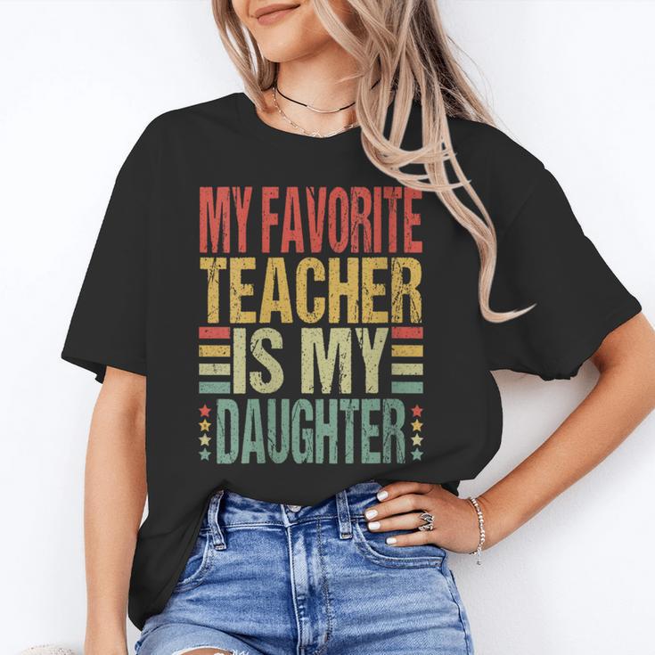 Dad My Favorite Teacher Is My Daughter Proud Daddy Unisex T-Shirt, funny gift