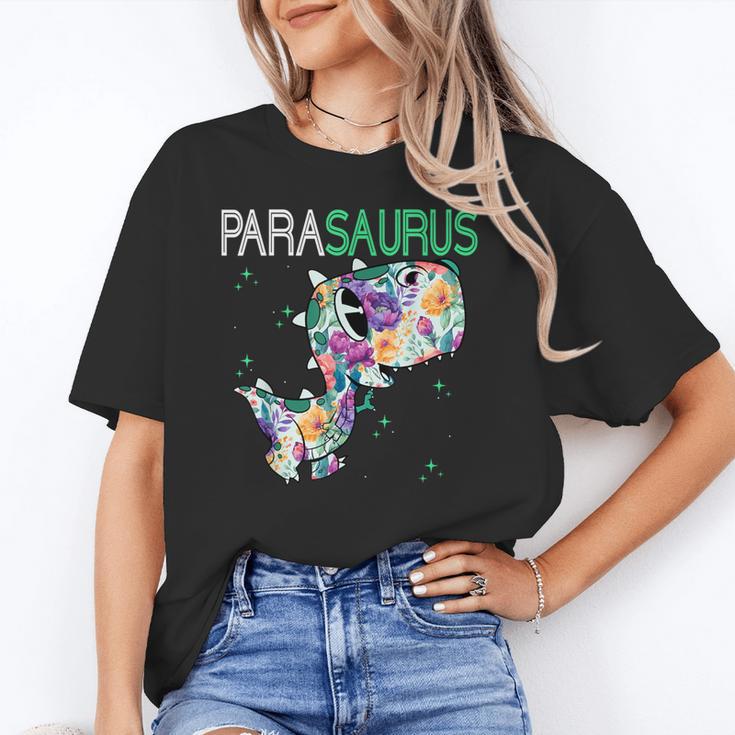 Dino Para Professional Teacher Collection T-Rex Dinosaur Paraeducator Assistant Teacher Unisex T-Shirt, funny gift