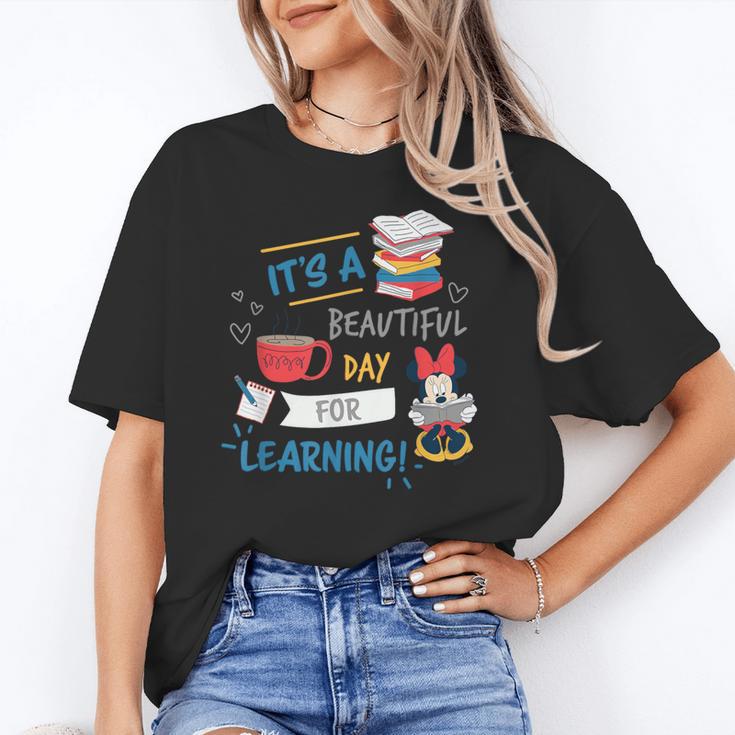 Disney Minnie Mouse Beautiful Day For Learning Teacher's Day Unisex T-Shirt, funny gift Disney Minnie Mouse Beautiful Day For Learning Teacher's Day Unisex T-Shirt, funny gift