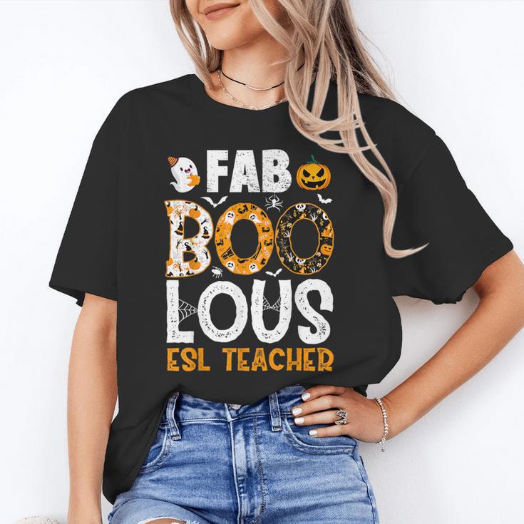 Faboolous ESL ESOL Teacher Spooky Teacher Halloween Costume For Men Women Unisex T-Shirt, Esl Teacher Shirts, funny gift