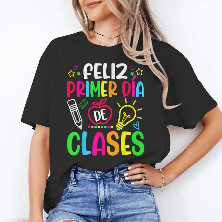 Feliz Primer Dia De Clases Kids Girl Teacher Spanish School Unisex T-Shirt, funny gift