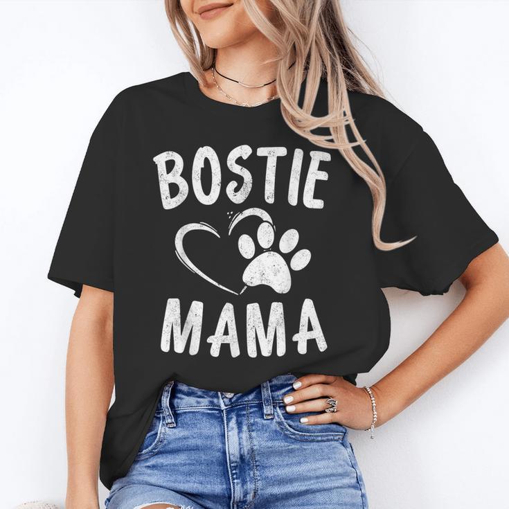 Fun Bostie Mama Dog Lover Apparel Boston Terrier Mom Unisex T-Shirt, Boston Terrier Mom Shirts, funny gift