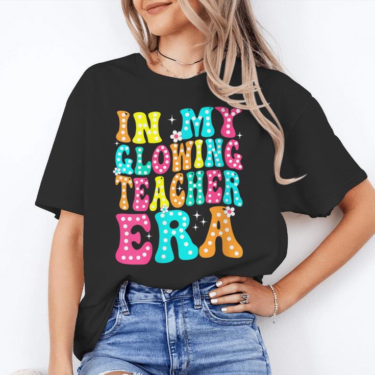 In My Glowing Teacher Era Groovy Colorful Bright Unisex T-Shirt, Groovy Teacher Shirts, funny gift In My Glowing Teacher Era Groovy Colorful Bright Unisex T-Shirt, Groovy Teacher Shirts, funny gift