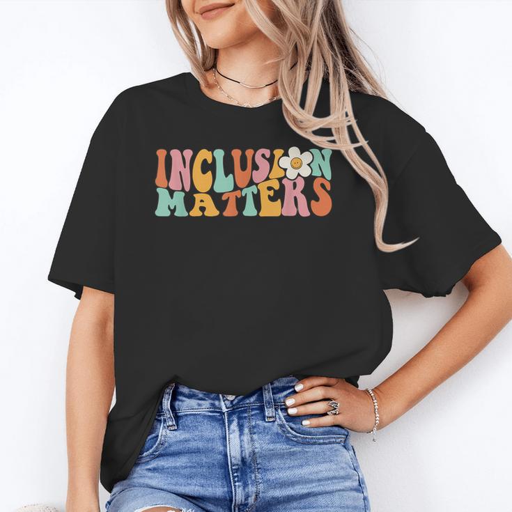 Gnoovy Vintage Inclusion Matters Special Education Teacher Unisex T-Shirt, funny gift