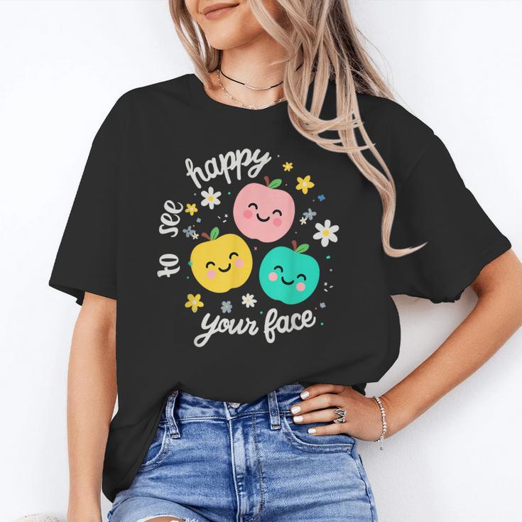 Groovy Happy To See Your Face Teacher School Appreciation Unisex T-Shirt, Groovy Teacher Shirts, funny gift Groovy Happy To See Your Face Teacher School Appreciation Unisex T-Shirt, Groovy Teacher Shirts, funny gift