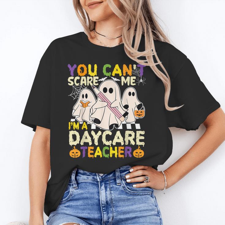 Halloween You Can't Scare Me I'm a Daycare Teacher Ghost Unisex T-Shirt, funny gift