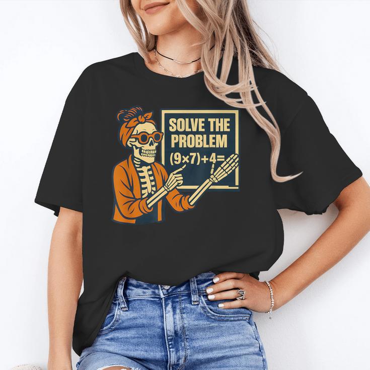 Halloween Teacher Six Seven Meme 6 7 Skeleton Spooky Costume Unisex T-Shirt, funny gift Halloween Teacher Six Seven Meme 6 7 Skeleton Spooky Costume Unisex T-Shirt, funny gift