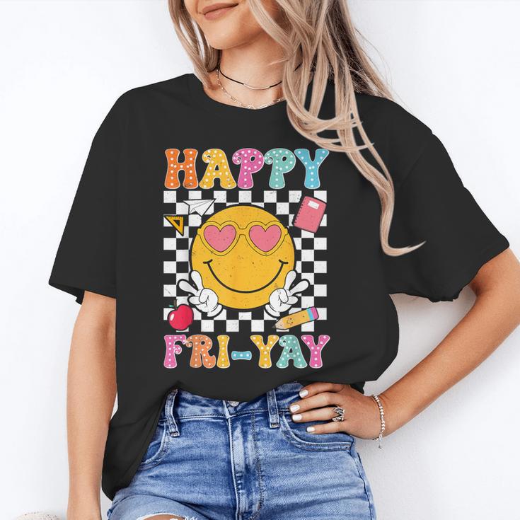 Happy Fri-Yay Groovy Teacher Friday Weekend Fri Yay Unisex T-Shirt, Groovy Teacher Shirts, funny gift Happy Fri-Yay Groovy Teacher Friday Weekend Fri Yay Unisex T-Shirt, Groovy Teacher Shirts, funny gift
