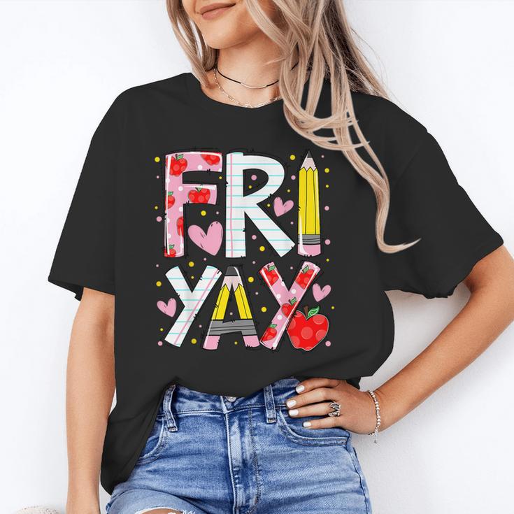 Happy Fri-Yay Teacher Back To School Friday Lovers Unisex T-Shirt, funny gift Happy Fri-Yay Teacher Back To School Friday Lovers Unisex T-Shirt, funny gift