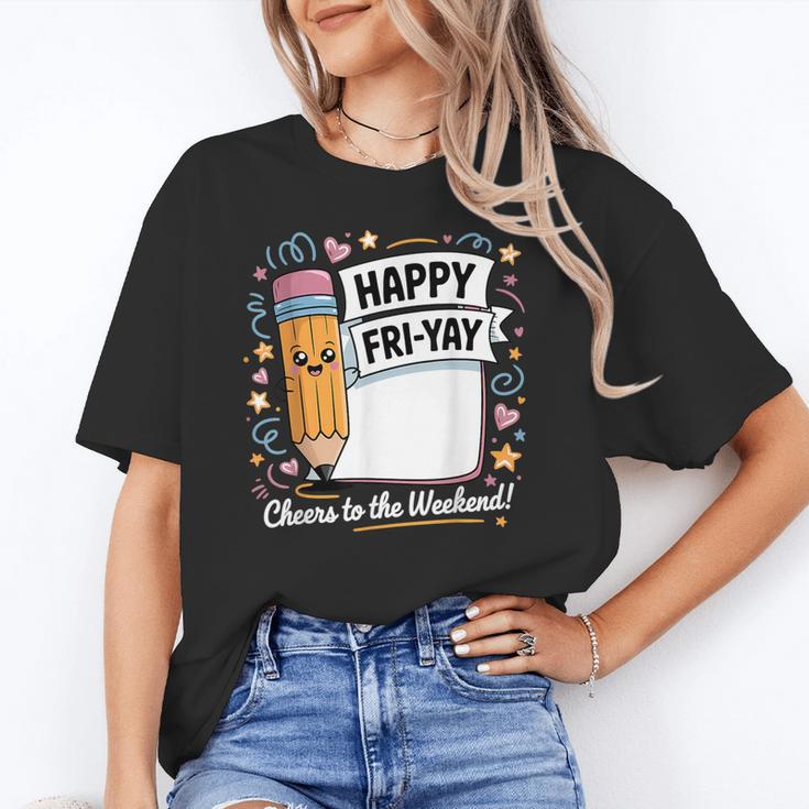 Happy Fri-Yay Teacher Fry Yay Friday Weekend Unisex T-Shirt, funny gift