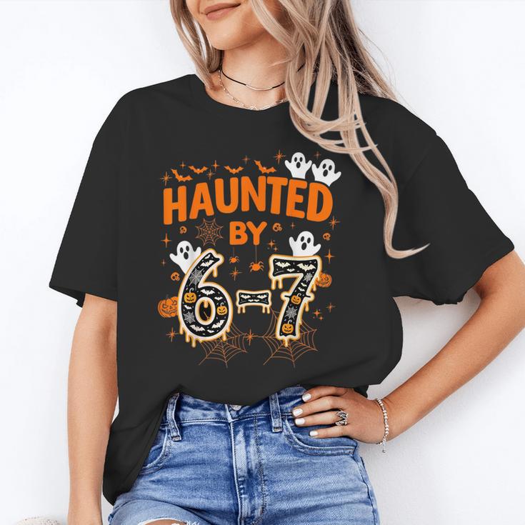 Haunted By 6-7 Halloween Math Teacher Joke Unisex T-Shirt, funny gift Haunted By 6-7 Halloween Math Teacher Joke Unisex T-Shirt, funny gift
