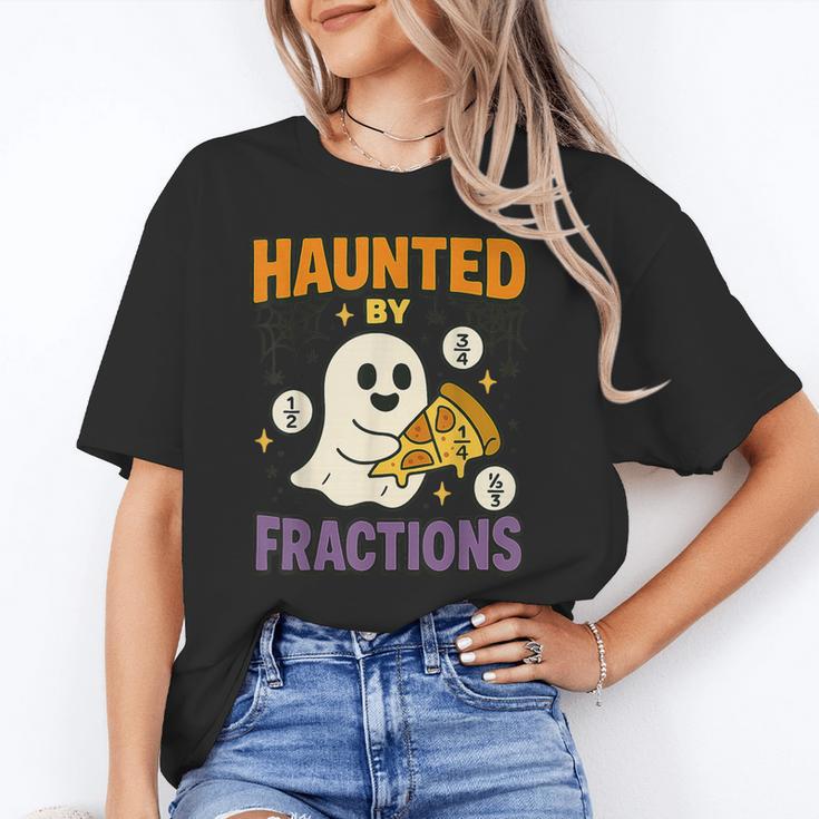Haunted By Fractions Math Halloween Teacher Unisex T-Shirt, funny gift