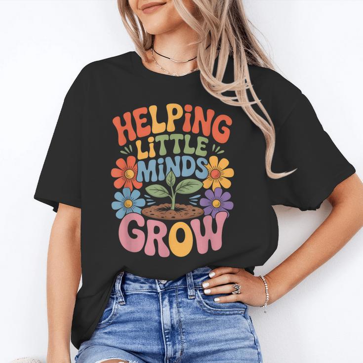 Helping Little Minds Grow Teacher First Day Back To School Unisex T-Shirt, funny gift Helping Little Minds Grow Teacher First Day Back To School Unisex T-Shirt, funny gift