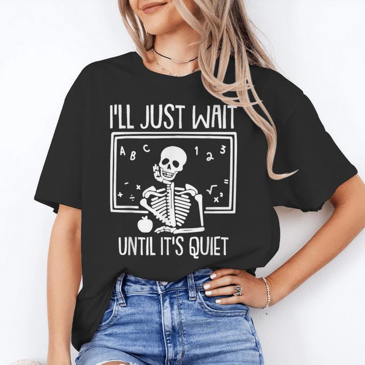 Ill Just Wait Until Its Quiet Teacher Lazy Halloween Costume Unisex T-Shirt, funny gift