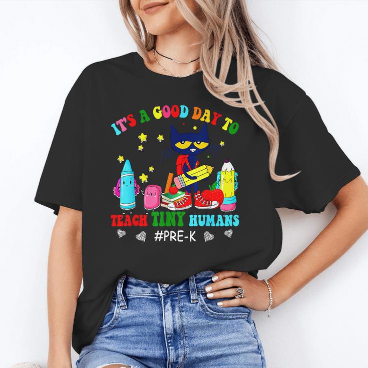 It's A Good-Day To Teach Tiny Humans Pre-K Cat Teacher Lover Unisex T-Shirt, funny gift It's A Good-Day To Teach Tiny Humans Pre-K Cat Teacher Lover Unisex T-Shirt, funny gift
