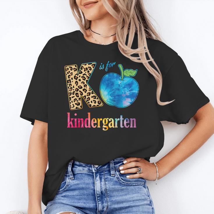 K Is For Kindergarten Teacher Tie Dye Back To School Kinder For Men Women Girls Kids Unisex T-Shirt, funny gift