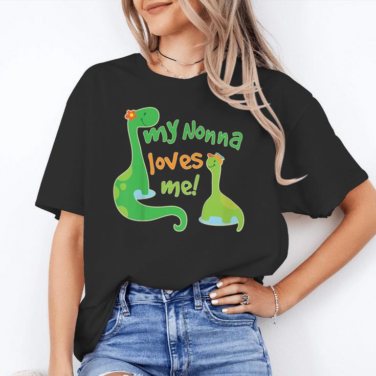 Kids My Nonna Loves Me Dinosaur Grandson Unisex T-Shirt, funny gift