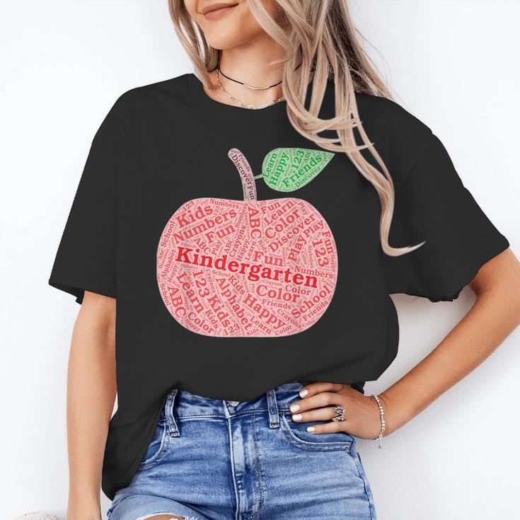 Kindergarten Apple Word Art For Teachers & Students Unisex T-Shirt, funny gift Kindergarten Apple Word Art For Teachers & Students Unisex T-Shirt, funny gift