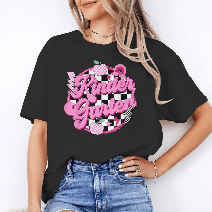 Kindergarten Teacher Women Checkered First Day Of School Unisex T-Shirt, funny gift Kindergarten Teacher Women Checkered First Day Of School Unisex T-Shirt, funny gift