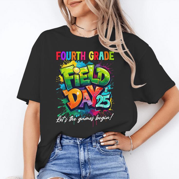 Let The Games Begin Fourth Grade Field Day 2025 Teacher Kid Unisex T-Shirt, funny gift Let The Games Begin Fourth Grade Field Day 2025 Teacher Kid Unisex T-Shirt, funny gift