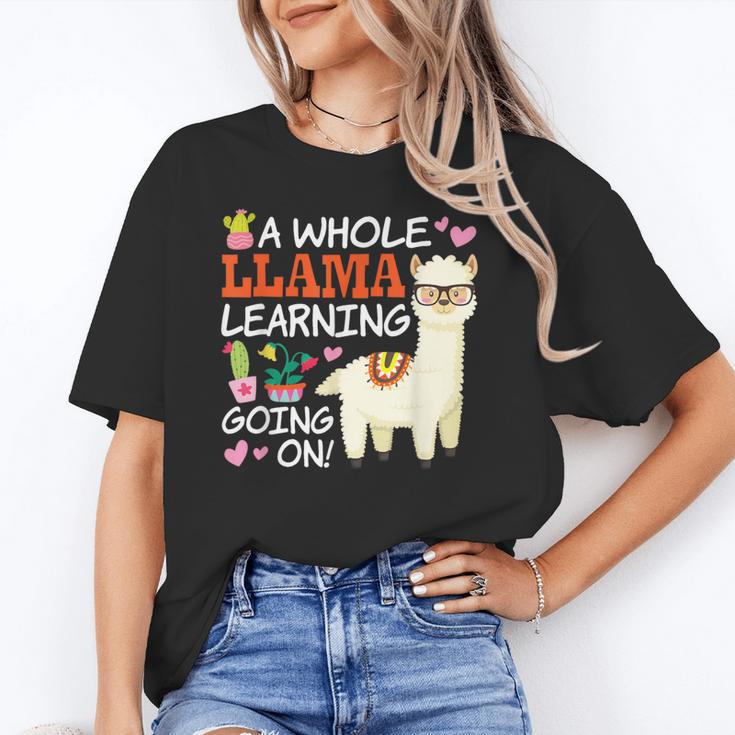 Llama Learning T Shirt Teachers Students Alpaca Lovers Unisex T-Shirt, funny gift Llama Learning T Shirt Teachers Students Alpaca Lovers Unisex T-Shirt, funny gift