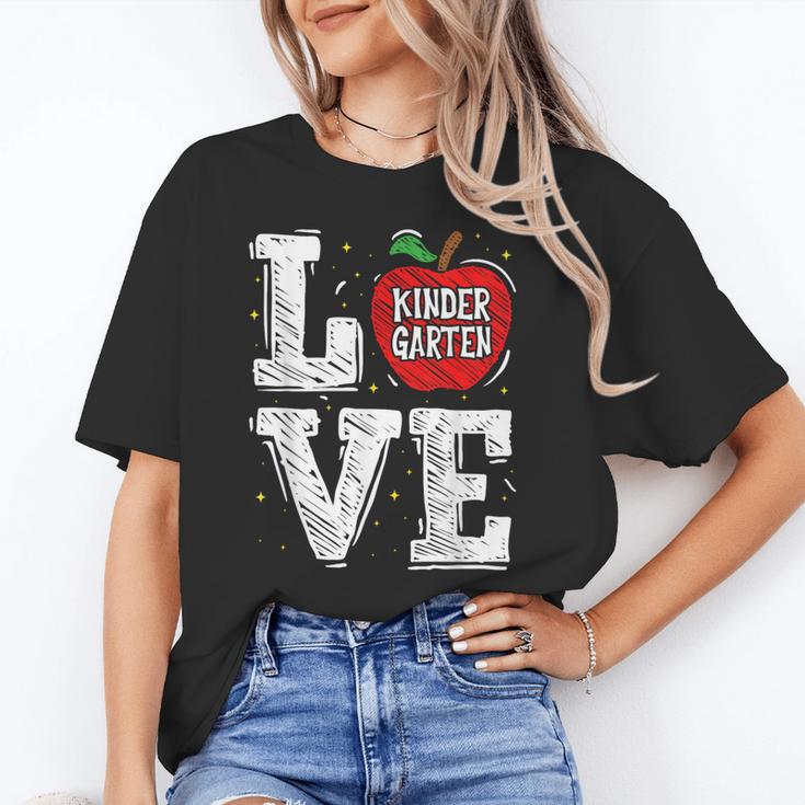 LOVE Kindergarten Teacher Student School Apple Unisex T-Shirt, funny gift LOVE Kindergarten Teacher Student School Apple Unisex T-Shirt, funny gift