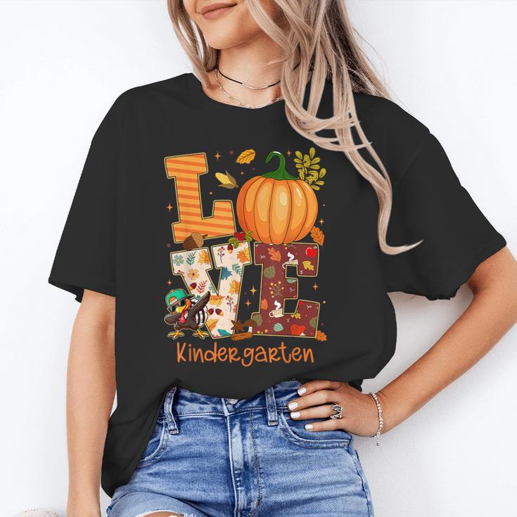 Love Kindergarten Teacher Turkey Thanksgiving Autumn Fall Unisex T-Shirt, funny gift Love Kindergarten Teacher Turkey Thanksgiving Autumn Fall Unisex T-Shirt, funny gift