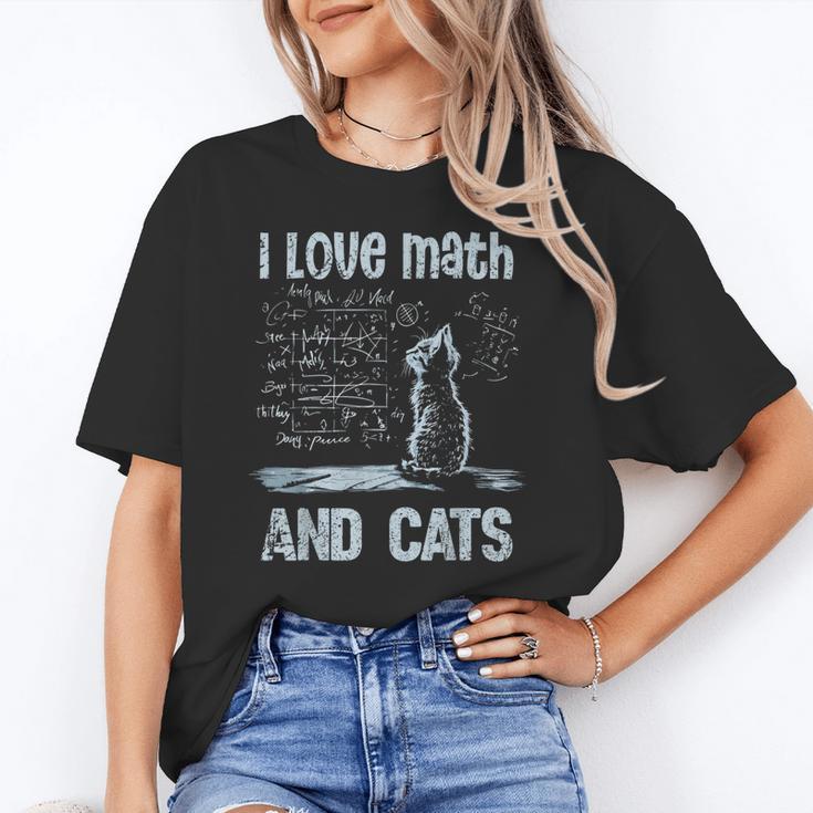 I Love Math And Cats Cat Lover Science Teacher Student Unisex T-Shirt, Science Teacher Shirts, funny gift I Love Math And Cats Cat Lover Science Teacher Student Unisex T-Shirt, Science Teacher Shirts, funny gift