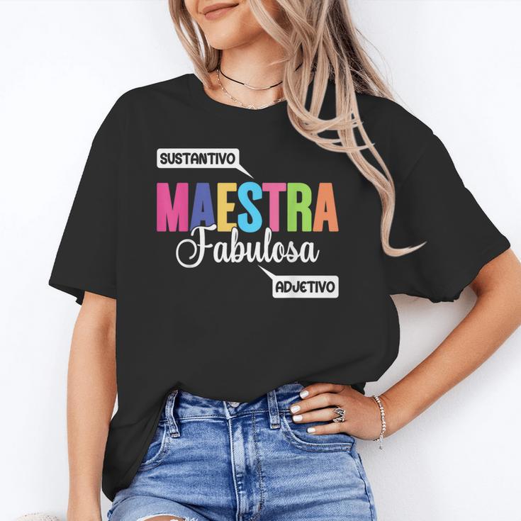 Maestra Fabulosa Bilingual Spanish Espanol Teacher School Unisex T-Shirt, funny gift