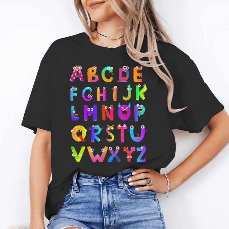 Monster ABC Cute Alphabet Halloween Teacher Costume Kids Unisex T-Shirt, funny gift