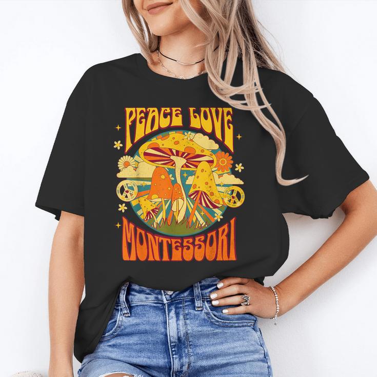 Montessori School Montessori Teacher Peace Love Montessori For Men Women Unisex T-Shirt, funny gift Montessori School Montessori Teacher Peace Love Montessori For Men Women Unisex T-Shirt, funny gift