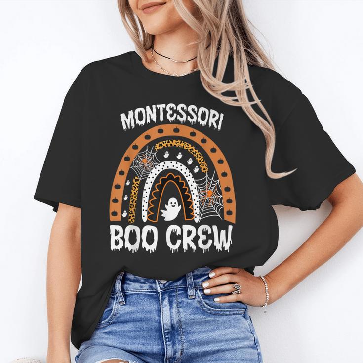 Montessori Teacher Halloween Boo Rainbow Leopard Halloween Unisex T-Shirt, funny gift Montessori Teacher Halloween Boo Rainbow Leopard Halloween Unisex T-Shirt, funny gift