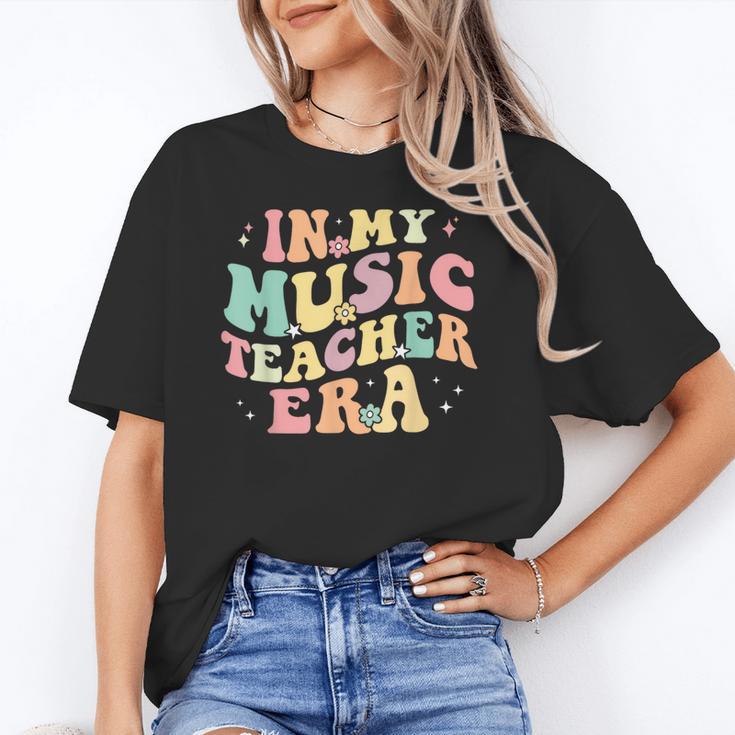 In My Music Teacher Era Retro Back To School Musician Band Men Women Unisex T-Shirt, funny gift