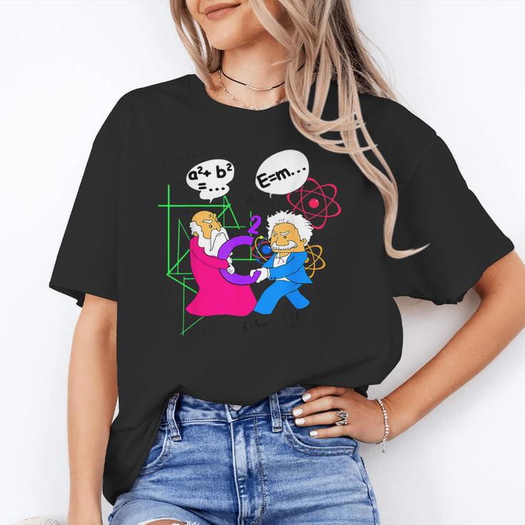 Nerdy Pythagoras Fighting Over C Squared Math Teacher Unisex T-Shirt, funny gift Nerdy Pythagoras Fighting Over C Squared Math Teacher Unisex T-Shirt, funny gift
