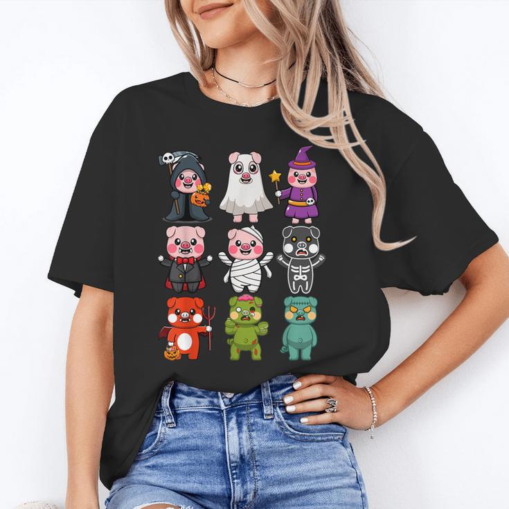 Pig Spooky Ghost Witch Boo-Jee Horror Pumpkin Pig Halloween Unisex T-Shirt, funny gift