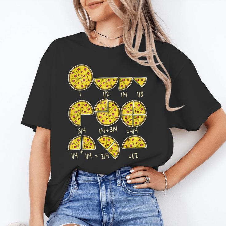 Pizza Salami Cheese Quick Math Fractions Math Teachers For Men Women Girls Kids Unisex T-Shirt, funny gift
