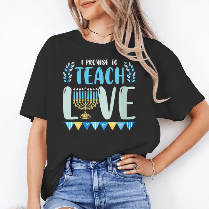 I Promise To Teach Love Hanukkah Chanukah Jewish Teacher Unisex T-Shirt, funny gift I Promise To Teach Love Hanukkah Chanukah Jewish Teacher Unisex T-Shirt, funny gift