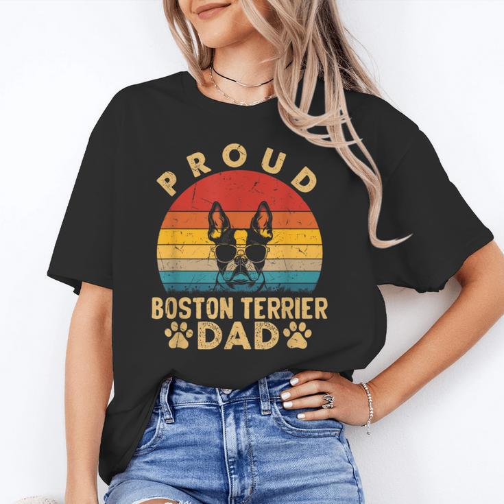 Proud Boston Terrier Dad Dog Owner Fathers Day Men Women Kids Unisex T-Shirt, Boston Terrier Dad Shirts, funny gift