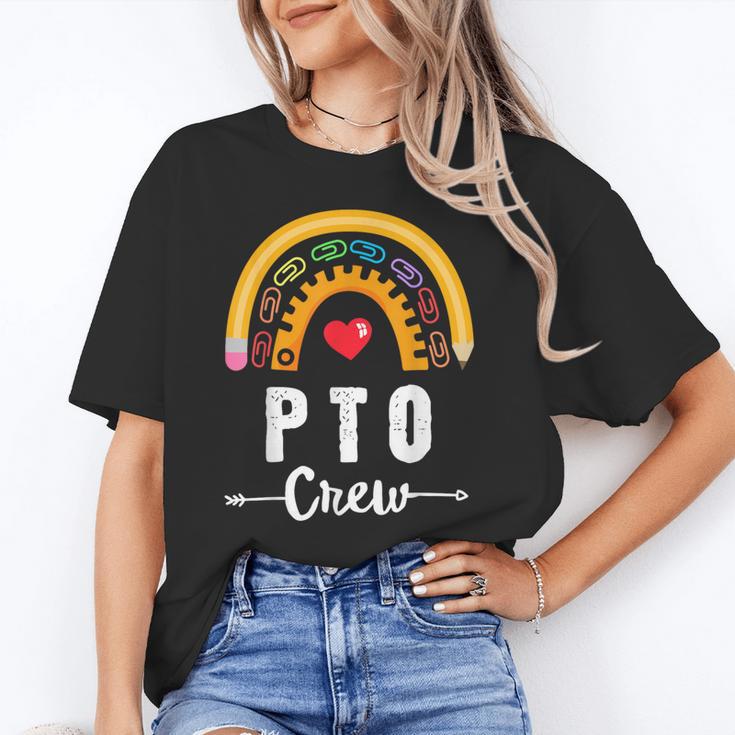 PTO Crew Parent School Volunteer Board Mom Parent Teacher Unisex T-Shirt, funny gift
