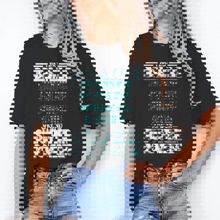 I Read Braille Tell Me Your Superpower Braille Teacher For Men Women Unisex T-Shirt, funny gift