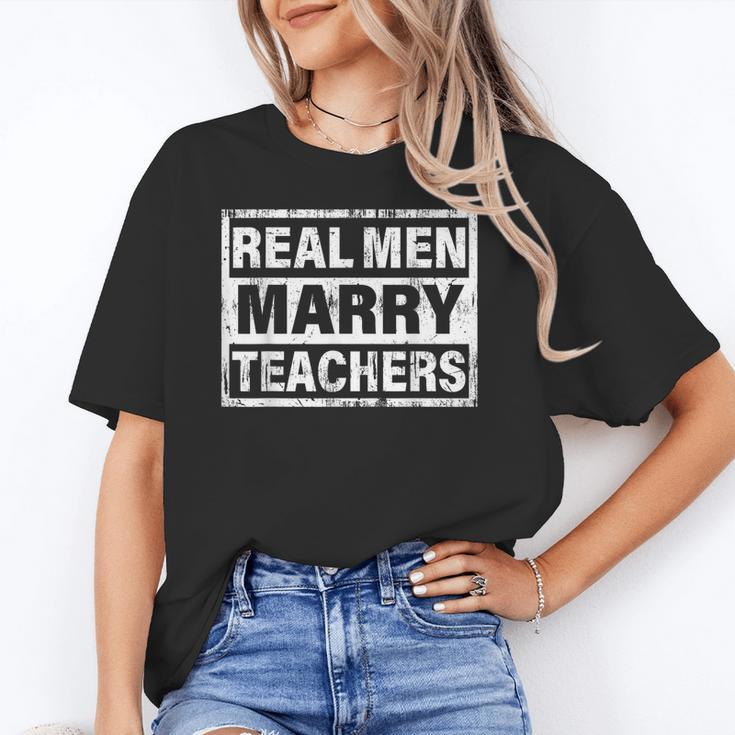 Real Men Marry Teachers Teacher Unisex T-Shirt, funny gift Real Men Marry Teachers Teacher Unisex T-Shirt, funny gift