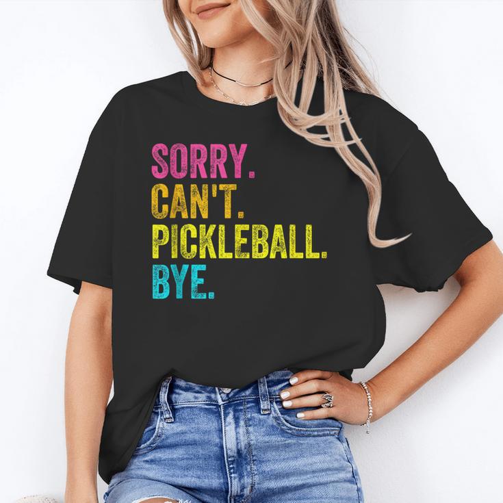 Sorry Can't Pickleball Bye Teacher Student Sport Unisex T-Shirt, funny gift