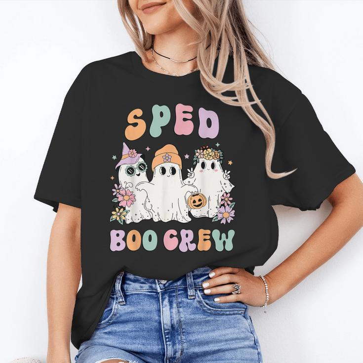 SPED Boo Crew Halloween Floral Ghost Special Ed SPED Teacher For Men Women Kids Unisex T-Shirt, funny gift SPED Boo Crew Halloween Floral Ghost Special Ed SPED Teacher For Men Women Kids Unisex T-Shirt, funny gift