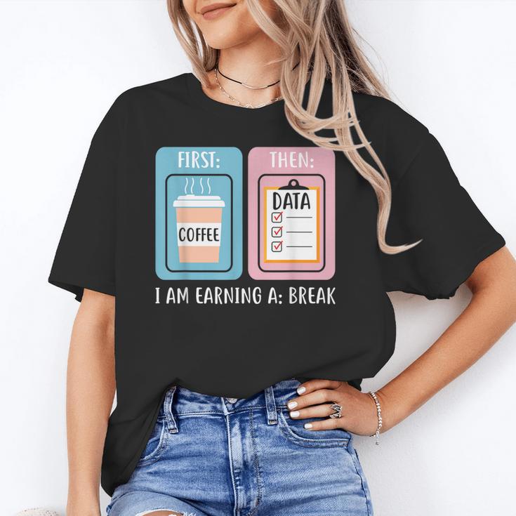 SPED Teacher Special Education First Coffee Then Data Unisex T-Shirt, funny gift SPED Teacher Special Education First Coffee Then Data Unisex T-Shirt, funny gift