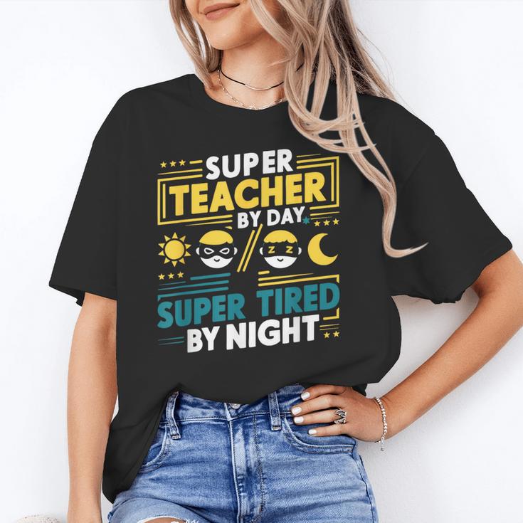 Super Teacher By Day Super Tired By Night Superheroes School Unisex T-Shirt, Super Teacher Shirts, funny gift Super Teacher By Day Super Tired By Night Superheroes School Unisex T-Shirt, Super Teacher Shirts, funny gift