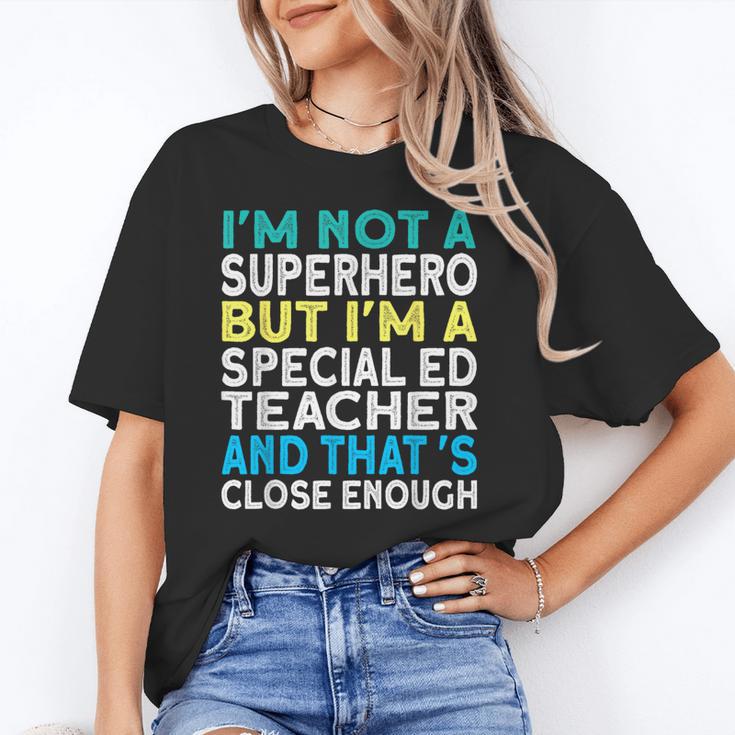 Superhero & Special Education Teacher Men Women Unisex T-Shirt, funny gift