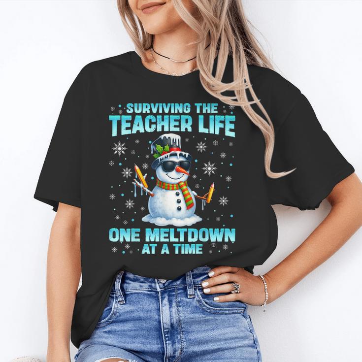 Surviving The Teacher Life Pjs Pajamas Christmas Xmas Teache Unisex T-Shirt, funny gift