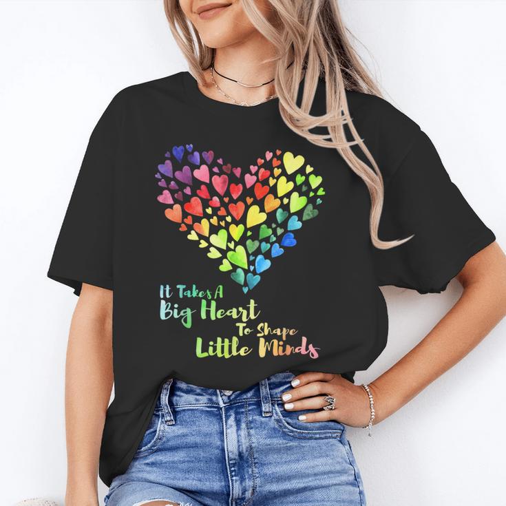 It Takes A Big Heart To Shape Little Minds Teacher Student Men Women Kids Unisex T-Shirt, funny gift