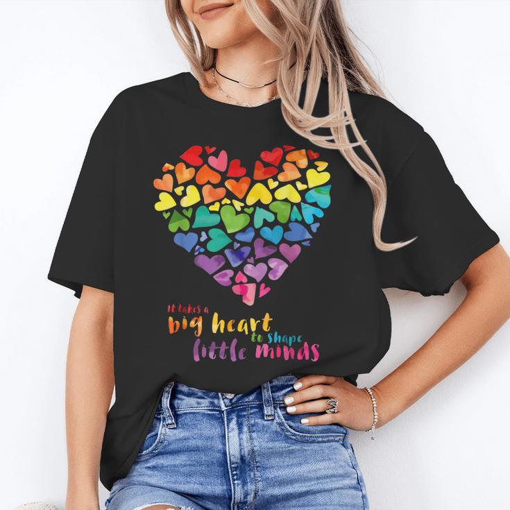 It Takes a Big Heart To Shape Little Minds Teacher Unisex T-Shirt, funny gift It Takes a Big Heart To Shape Little Minds Teacher Unisex T-Shirt, funny gift
