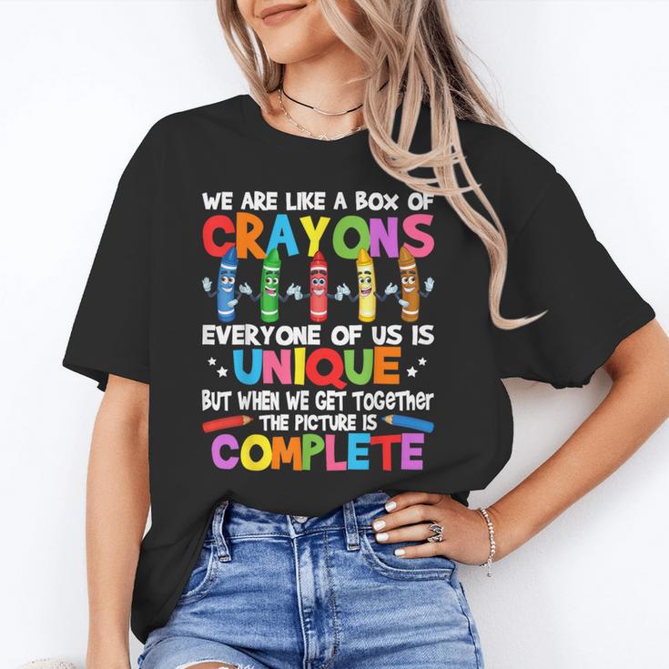 Teacher We Are Like a Box Of Crayons For Men Women Kids Unisex T-Shirt, funny gift Teacher We Are Like a Box Of Crayons For Men Women Kids Unisex T-Shirt, funny gift